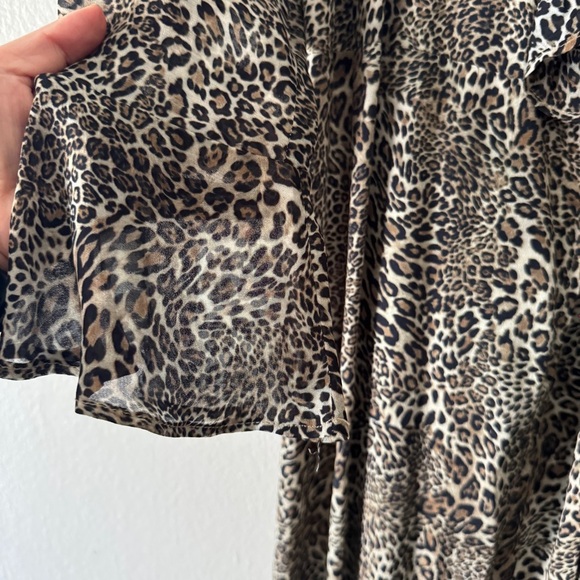 Rouje Crystale Leopard Print Wrap Dress size 38 US6 - Picture 3 of 7